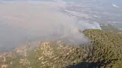 Kaş’ta orman yangınına havadan ve karadan müdahale