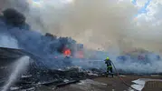 Kayseri’de hurdaların yandığı alanda korku dolu anlar yaşandı