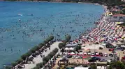 İstanbul sıcağında Silivri plajları dolup taştı