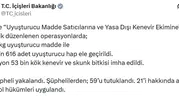 Türkiye genelinde zehir tacirlerine büyük darbe