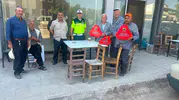 Gaziantep'te traktör kazalarına karşı jandarmadan reflektör önlemi