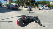 Karaman'da motosiklet kazası trafiği karıştırdı