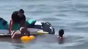 Silivri kıyılarında ölümden döndü