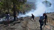 Gömeç'te orman yangını üç gündür kontrol altına alınamıyor
