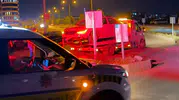 Adıyaman'da kontrolden çıkan otomobil refüje çarptı