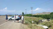 Kozan yolunda zincirleme kaza Bahçeye uçan araçta 4 kişi yaralandı