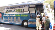 Halk Ege Et mobil aracı Güzelçamlı sakinlerine ekonomik alışveriş sundu