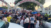 Kocaeli’de kiraz dağıtımı izdihama dönüştü