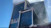 Tokat merkezdeki 12 katlı binada korkutan yangın