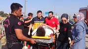 Kahramanmaraş'ta kontrolden çıkan araç takla attı