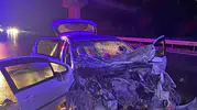 Aydın Germencik'te gece yarısı feci kaza