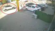 Silvan'da ölümle burun buruna gelen yayanın saniyelik kurtuluşu