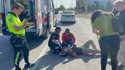 Karaman'da sabah trafiğinde motosiklet kazası