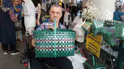 Maden kazası sonrası hayata plastik sepetlerle tutundu