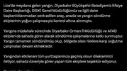 Lice alevlere teslim olmuştu ekipler yangını söndürdü