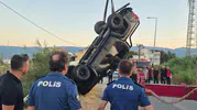 Edremit’te kamyonet dereye uçtu İki kişi hayatını kaybetti