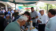 Yahyalı Belediye Başkanı pazarcı esnafıyla bir araya geldi