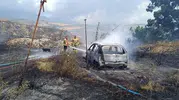Kırıkhan’da bahçedeki ateş kontrolden çıktı