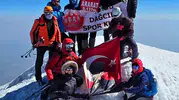 Ordulu dağcılar Türkiye'nin çatısına ulaştı