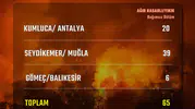 Üç ildeki yangınların bilançosu belli oldu