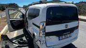 Burhaniye trafiğinde maddi hasarlı kaza