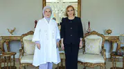 Emine Erdoğan İstanbul’da Lübnan Başbakanı’nın eşini ağırladı