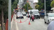 Samsun trafiğinde tehlikeli kaçış Polisi görünce anayolda geri vitese taktı