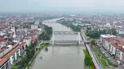 Samsun’da sağanak yağış Yeşilırmak’ta su seviyesini yükseltti