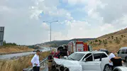 Susurluk otoyolunda cip ve kamyon çarpıştı