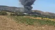 Çatalca'daki bir fabrikada dumanlar yükseliyor