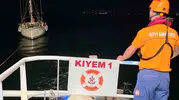 Bozcaada açıklarında motoru bozulan tekne paniği