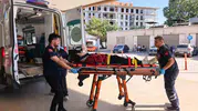 İnegöl yolunda motosiklet dere yatağına yuvarlandı