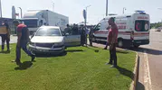 Seydişehir’de kamyon ve otomobil çarpıştı
