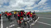 Elazığlı bisikletçi 550 kilometreyi tek başına pedalladı