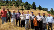 Torosların zirvesinde teknolojiye inat orakla hasat dönemi