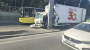 Bahçelievler D-100 trafiğini durduran kaza