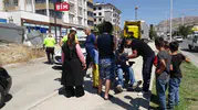 Malatya trafiğinde yürekleri ağza getiren akülü sandalye kazası