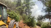 Bodrum Yalıçiftlik'te orman yangını korkuttu