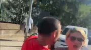 Üsküdar trafiğinde skuterli çift ile motosikletlinin yumruklu kavgası