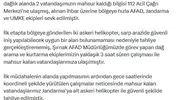 Şırnak'ta dağda mahsur kalan iki kişi helikopterle kurtarıldı