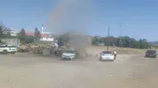 Bingöl merkezde gökyüzünü kaplayan hortum paniği
