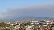 Çine ormanlarındaki yangın rüzgarın etkisiyle Efeler’e kadar uzandı