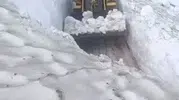 Kars yaylalarında temmuz ayında kıştan kalma görüntüler