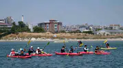 Büyükçekmece’de deniz coşkusu 100 sporcuyu bir araya getirdi