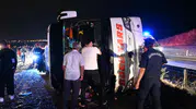 Kırıkkale yolunda gece vakti otobüs faciası