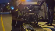 Kırşehir’de sahte plakalı motosiklete ağır ceza