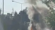 Adıyaman yolunda seyir halindeki otomobil küle döndü