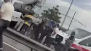 Arnavutköy trafiğinde beton mikseri dehşeti