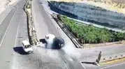 Birecik’teki feci kazanın güvenlik kamerası görüntüleri yayımlandı