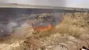 Nusaybin Beylik köyünde anız yangını alarmı verildi